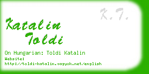 katalin toldi business card